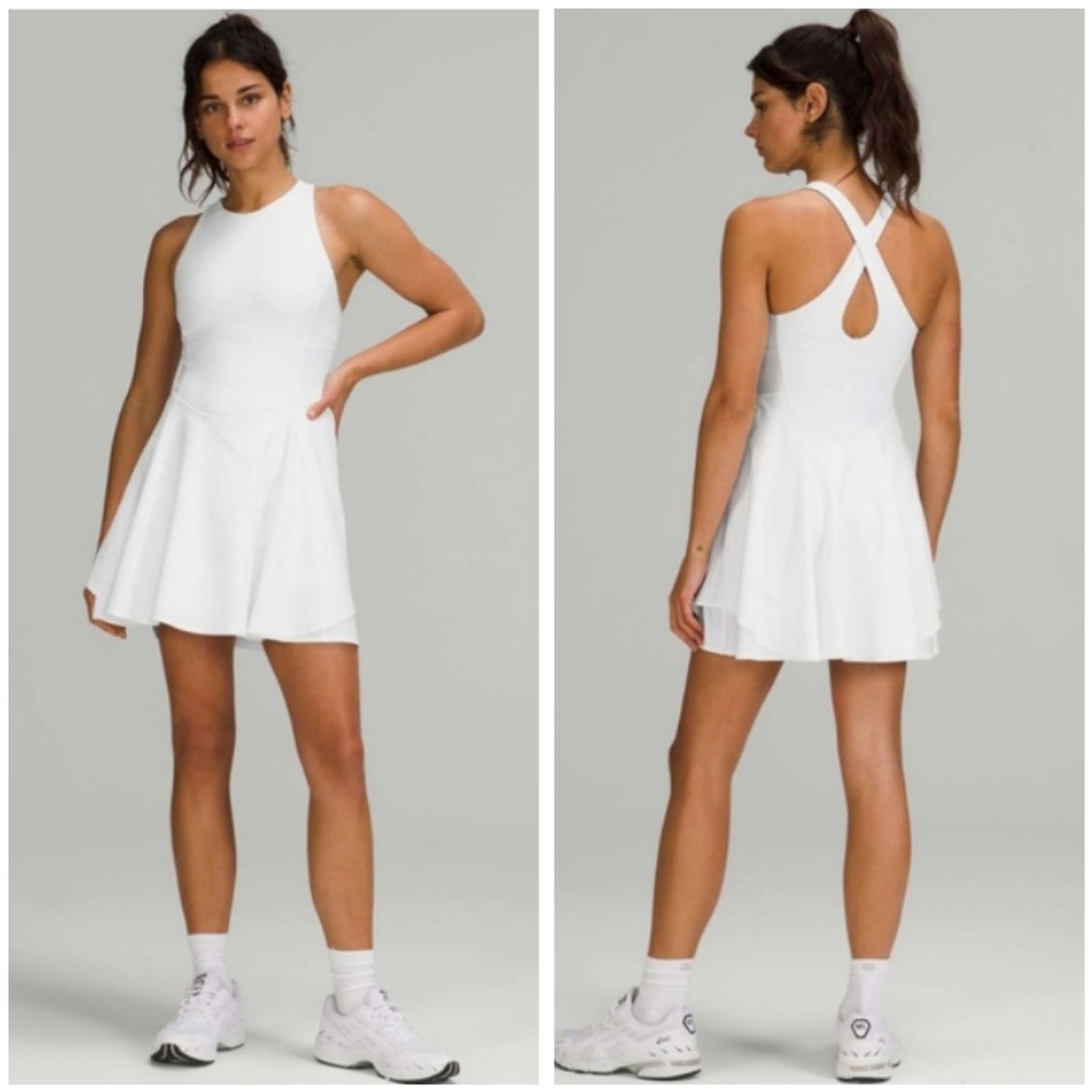 Lululemon Court Crush Dress Ivory Athletic Tennis Golf Sporty Size 4